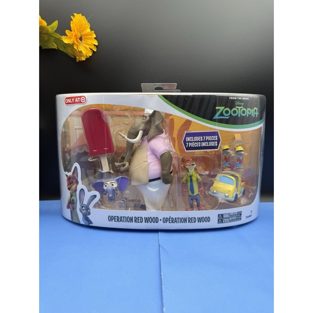Disney Zootopia Operation Red Wood Action Figure 7 Pc Set Tomy Target Exclusive